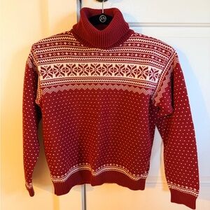 L.L.Bean Fair Isle Turtleneck Sweater | Nordic Winter Knit | Women’s Small